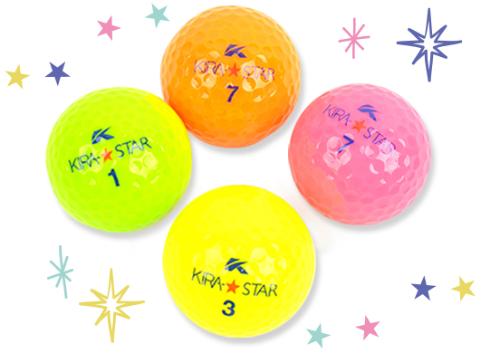 キャスコ KIRASTAR ゴルフボール(4個セット) をプレゼント！