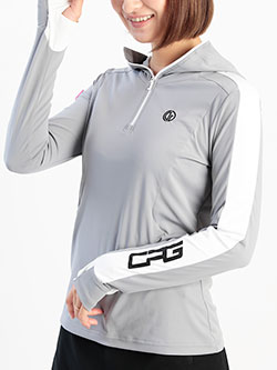 シーピージーゴルフ　タイトシルエットフーディシャツ　CPG-W202104