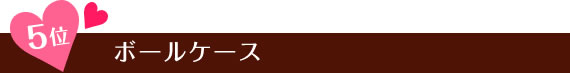 ５位　ボールケース・ポーチ