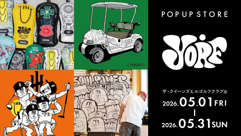 VIVIDGOLF ザ・クイーンズヒルゴルフクラブ店 - YORF(ヨルフ)POPUP STORE開催中