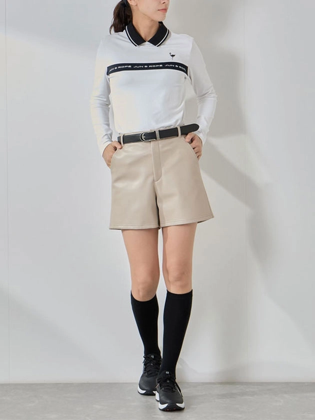 レディースゴルフウェアパンツスタイル