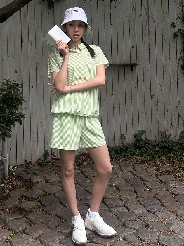 レディースゴルフウェアパンツスタイル