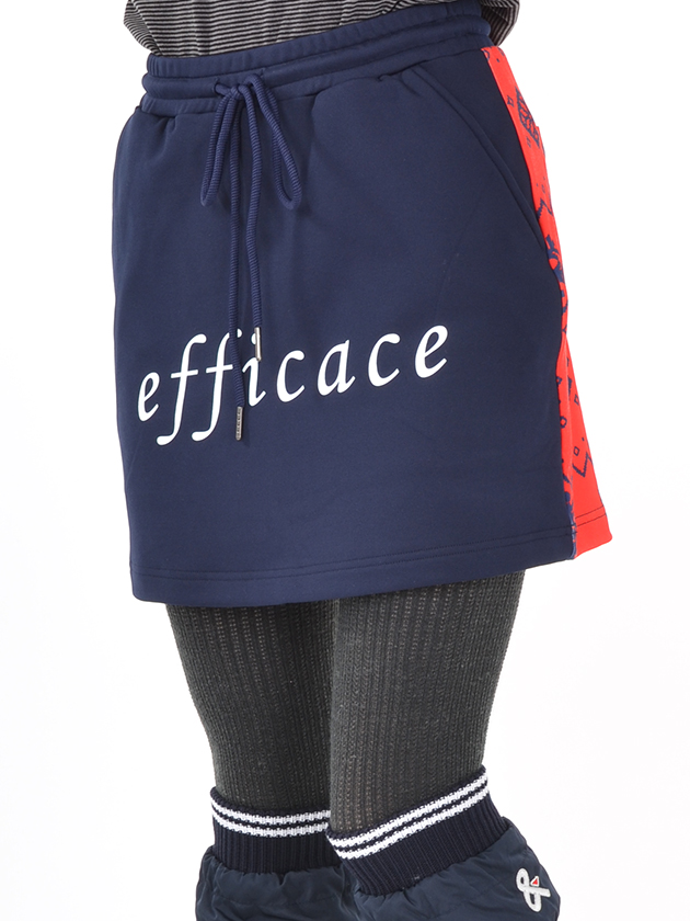 エフィカス　ロゴ&雪柄配色スウェットスカート　2009-5052