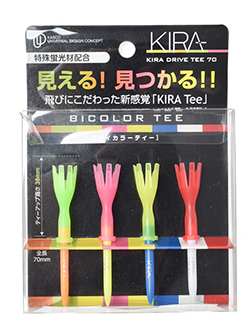 キャスコ  [KIRA]見える!バイカラーティー(ミックス)　全長70mm