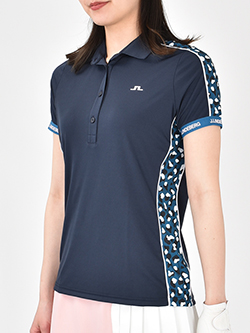 ジェイリンドバーグ　パイピング半袖ポロシャツ　072-26345