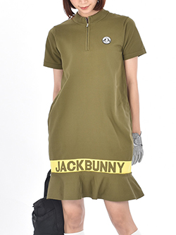 ジャックバニー　ロゴジャガードニットワンピース　263-2224848