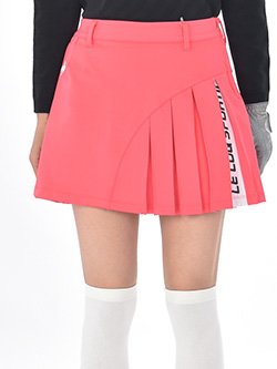 ルコックゴルフ　アシンメトリープリーツスカート【RIJOUME】　QGWUJE12