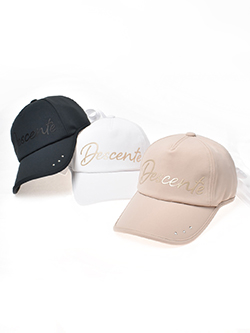 デサントゴルフ　【LUXE COLLECTION】リボンキャップ　DGCVJC04W