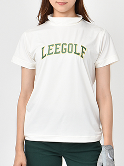 リーゴルフ　23年春夏新作　ロゴモックネック半袖Tシャツ　LG9968