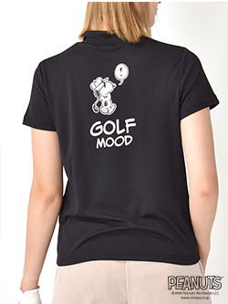 スヌーピーゴルフ  GOLFMOODスヌーピー半袖モック　642-3967503