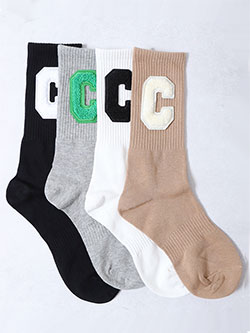 セシルマクビーグリーン　Cマークソックス　CGS2519SC