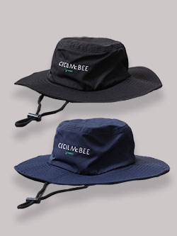 セシルマクビーグリーン　撥水刺繍バケットハット　CGS2510HT
