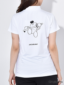ジャックバニー　【藤子90th】PE/PU天竺半袖モックネック　263-4167426