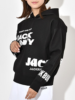 ジャックバニー　　ジャガードニットフーディプルオーバー　263-4272934