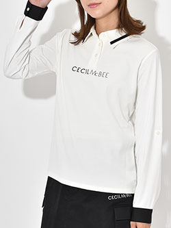 セシルマクビーグリーン　ロールアップスリーブPOLO　CGF2401PL