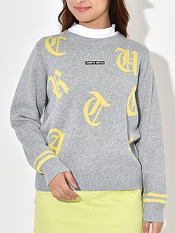 クアルトユナイテッド　　ゴシックロゴニットトップス　M3495