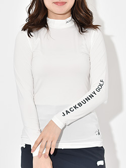 ジャックバニー　25年春夏新作　モックネックカットソー(長袖)　263-5166324