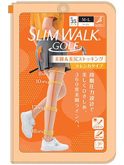スリムウォーク ゴルフ 　25年春夏新作　美脚&美尻ストッキング(トレンカタイプ)　SWG006