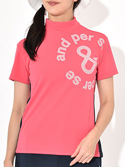 アンパスィ　25年春夏新作　25SS_ソルケア半袖モックネックシャツ　AFS9565V9