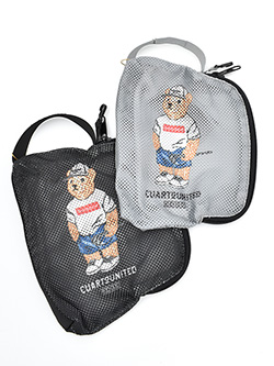 クアルトユナイテッド　25年春夏新作　TeddyBearメッシュマルチポーチ　C4142MEN-E
