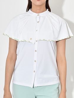 レザレクション ケープスタンドカラーブラウス BE12PS36-W