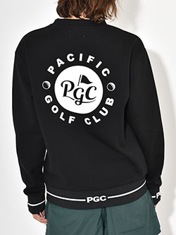 パシフィックゴルフクラブ　25SS　後ロゴスウェット(ユニセックス)　PGC251CSL545OL