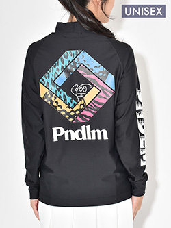 ペンデュラム　25年秋冬新作　スクエアロゴ長袖モックネック(ユニセックス)　04MO-01