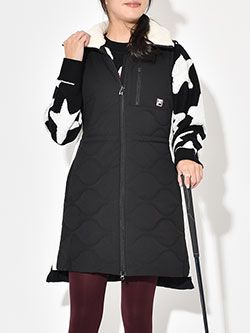 フィラゴルフ　25年秋冬新作　中綿ワンピース　795403