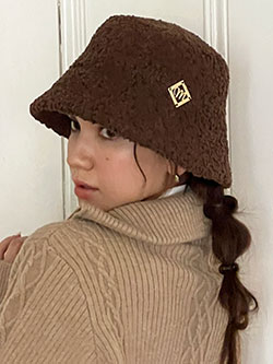 モナデルソル　25年秋冬新作　ボアバケットハット　M0075