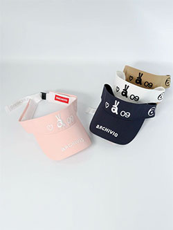 アルチビオ　25年秋冬新作　ウサロゴ刺繍サンバイザー　A510802