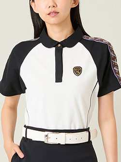 ニッサゴルフ　25年秋冬新作　配色半袖ポロシャツ　23125552