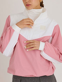 モナデルソル　25年秋冬新作　スタンドハーフジッププルオーバー　M0066