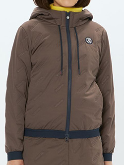 アンパスィ　25年秋冬新作　保温・撥水エアジャスター切替フーディブルゾン　AFF1115G3