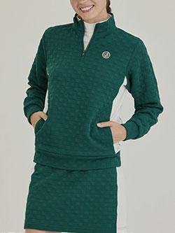 デルソルゴルフ　25年秋冬新作　ハーフZIPセットアップ　7905