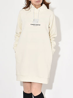 クアルトユナイテッド　25年秋冬新作　ネックカバーワンピース　G0108-B