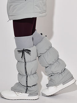 クアルトユナイテッド　25年秋冬新作　リボンレッグウォーマー　G0113