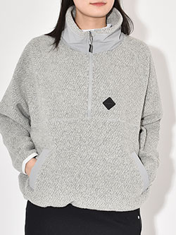 ブリーフィングゴルフ　25年秋冬新作　ウールボアフリースハーフジッププルオーバー　BRG253W35