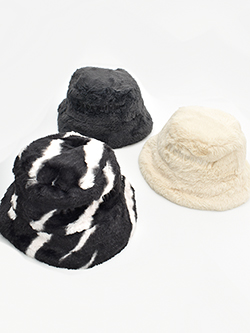 ジャックバニー　25年秋冬新作　ファーバケットハット(ユニセックス)　262-5287106