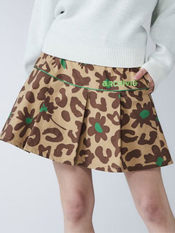 アルチビオ　25年秋冬新作　プリーツ切替撥水スカート　A516017