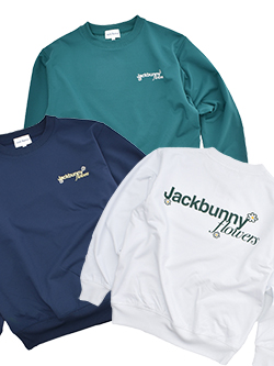 ジャックバニー　26年春夏新作　長袖スウェットクルーネックプルオーバー　263-6162138