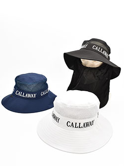 キャロウェイ　26年春夏新作　日よけフェイスカバー付き3WAYハット　C26191217