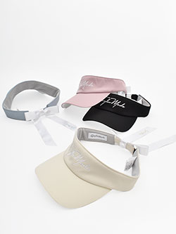 テーラーメイドゴルフ　26年春夏新作　スクリプトロゴ リボンバイザー　TL706