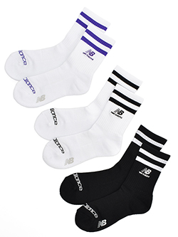 ニューバランスゴルフ　26年春夏新作　定番スタックドロゴ刺繍ミドルソックス　012-6986502