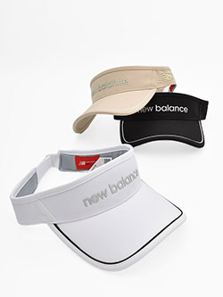 ニューバランスゴルフ　26年春夏新作　定番タフタNBロゴ高周波バイザー　012-6987502