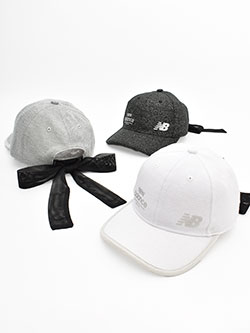 ニューバランスゴルフ　26年春夏新作　ラメジャージーリボンシックスパネルキャップ　012-6187504