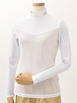 ニューバランスゴルフ　26年春夏新作　天竺×パワーネットモックネックインナー　012-6967501