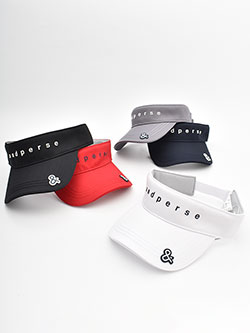 アンパスィ　26年春夏新作　【定番】ポリエステルツイルサンバイザー(ユニセックス)　AUA8706