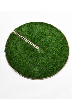 COOOL　芝生マット(マネキン対応)90cm　丸型