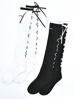 ジャックバニー　26年春夏新作　リボンハイソックス　262-6186308