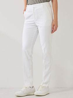 ジュン&ロペ　26年春夏新作　センタープレス入りスラックスパンツ　ERS56000